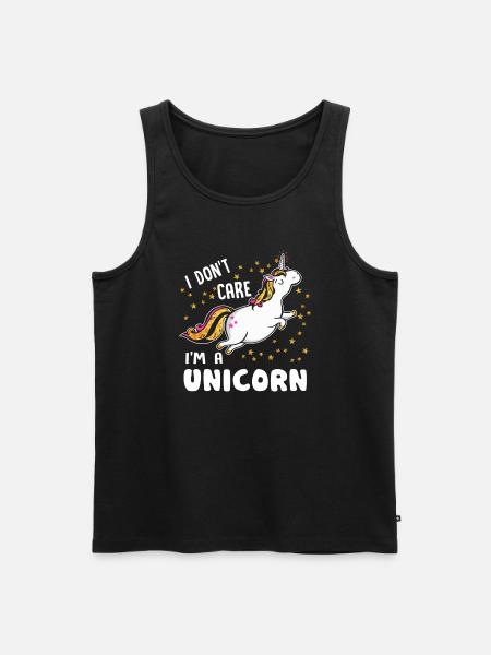 Licorne je suis une licorne - Débardeur bio Premium Homme - noir