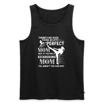 Kickboxing Kickboxing Mom - Men's Premium Organic Tank Top - black - Front - Michal (187cm)