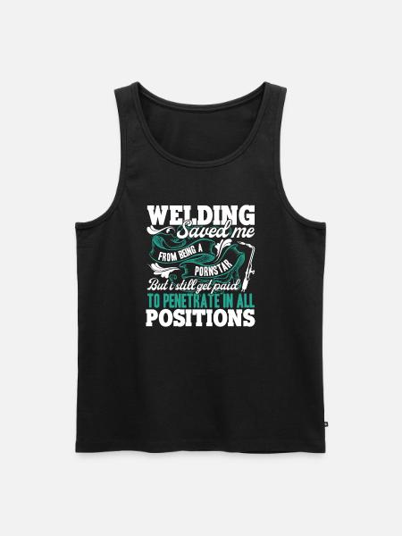 Welding Welding Save Me - Men's Premium Organic Tank Top - black
