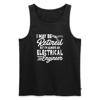 Electrical Engineer Always An Electrical Engineer - Men's Premium Organic Tank Top - black - Front - AI Model Male 178 light (178cm)