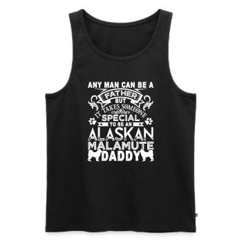 Alaskan Malamute Alaskan Malamute Daddy - Men's Premium Organic Tank Top - black - Front - AI Model Male 178 light (178cm)