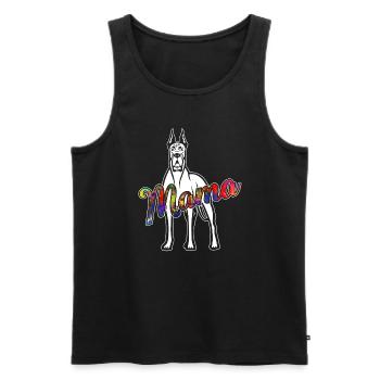 Great Dane Great Dane Mama - Men's Premium Organic Tank Top - black - Front - AI Model Male 178 light (178cm)