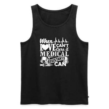 Medical Assistant Medical Assistants Can Cure It - Men's Premium Organic Tank Top - black - Front - Michal (187cm)