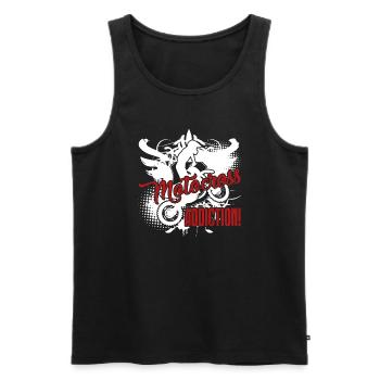 Motocross Motocross Addiction - Men's Premium Organic Tank Top - black - Front - Michal (187cm)