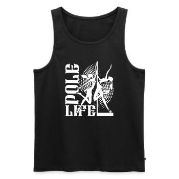 Pole Dance Pole Dance Life - Men's Premium Organic Tank Top - black - Front - AI Model Male 178 light (178cm)