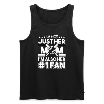 Softball Softball Mom Fan - Men's Premium Organic Tank Top - black - Front - AI Model Male 178 light (178cm)