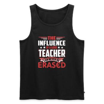 The Influence Of A Good Teacher - Men's Premium Organic Tank Top - black - Front - AI Model Male 178 light (178cm)