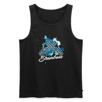 Awesome Trombone Player - Men's Premium Organic Tank Top - black - Front - Michal (187cm)