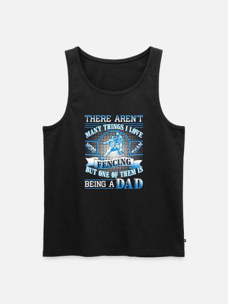 Love Being A Fencing Dad - Men's Premium Organic Tank Top - black