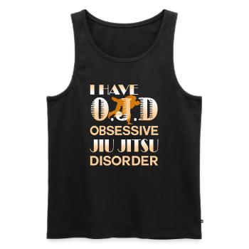 Obsessive Jiu Jitsu Disorder - Men's Premium Organic Tank Top - black - Front - Michal (187cm)