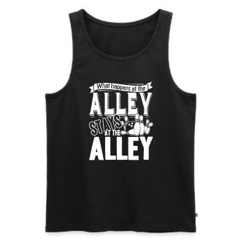 Bowling Funny Bowling - Men's Premium Organic Tank Top - black - Front - Michal (187cm)