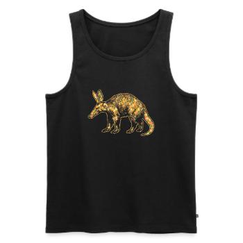 Aardvark Geometric - Men's Premium Organic Tank Top - black - Front - Michal (187cm)