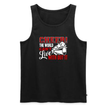 Cheerleading Live Without Cheerleading - Men's Premium Organic Tank Top - black - Front - Michal (187cm)
