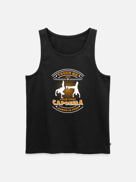 Capoeira First Capoeira Lesson - Men's Premium Organic Tank Top - black