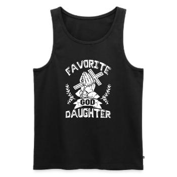 Favorite God Daughter - Men's Premium Organic Tank Top - black - Front - Michal (187cm)