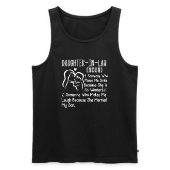 Daughter In Law Definition - Men's Premium Organic Tank Top - black - Front - Michal (187cm)