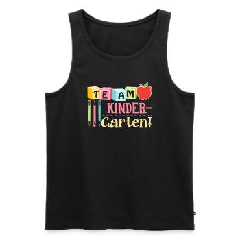 Kindergarten Teacher Team Kindergarten Teacher - Men's Premium Organic Tank Top - black - Front - Michal (187cm)