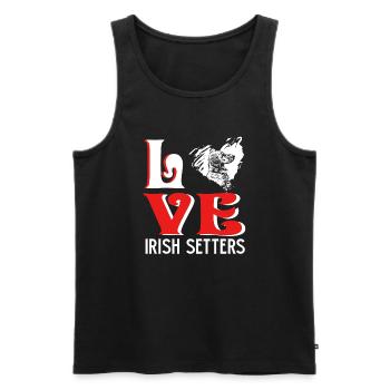 Love Irish Setter - Men's Premium Organic Tank Top - black - Front - Michal (187cm)