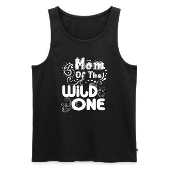 Mother's Day Gifts Mom Of The Wild One - Men's Premium Organic Tank Top - black - Front - Michal (187cm)