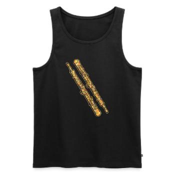 Oboe Geometric - Men's Premium Organic Tank Top - black - Front - AI Model Male 178 light (178cm)