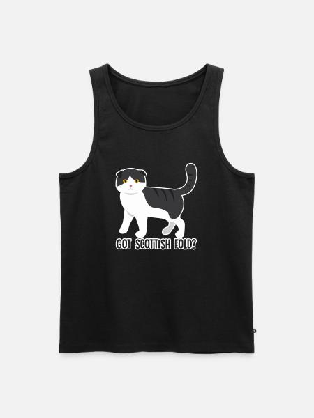 Got Scottish Fold Cat - Men's Premium Organic Tank Top - black