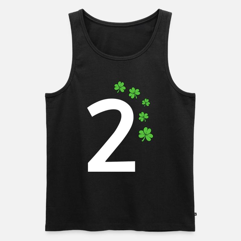 2 - Männer Premium Bio Tank Top - Schwarz