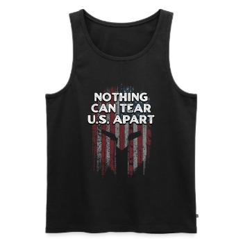 Nothing Can Tear US Apart Independence 4th of - Men's Premium Organic Tank Top - black - Front - AI Model Male 178 light (178cm)