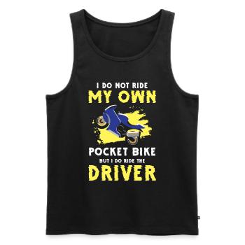 Motocross Bikerin Track Matsch - Männer Premium Bio Tank Top - Schwarz - Vorne - AI Model Male 178 light (178cm)