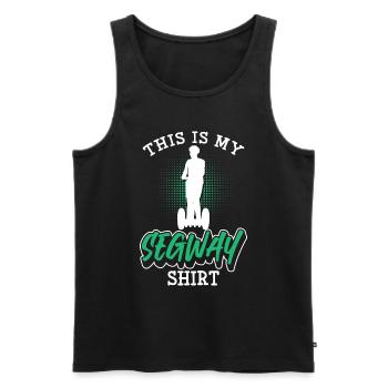 Scooter Riding Fun Activities - Men's Premium Organic Tank Top - black - Front - AI Model Male 178 light (178cm)