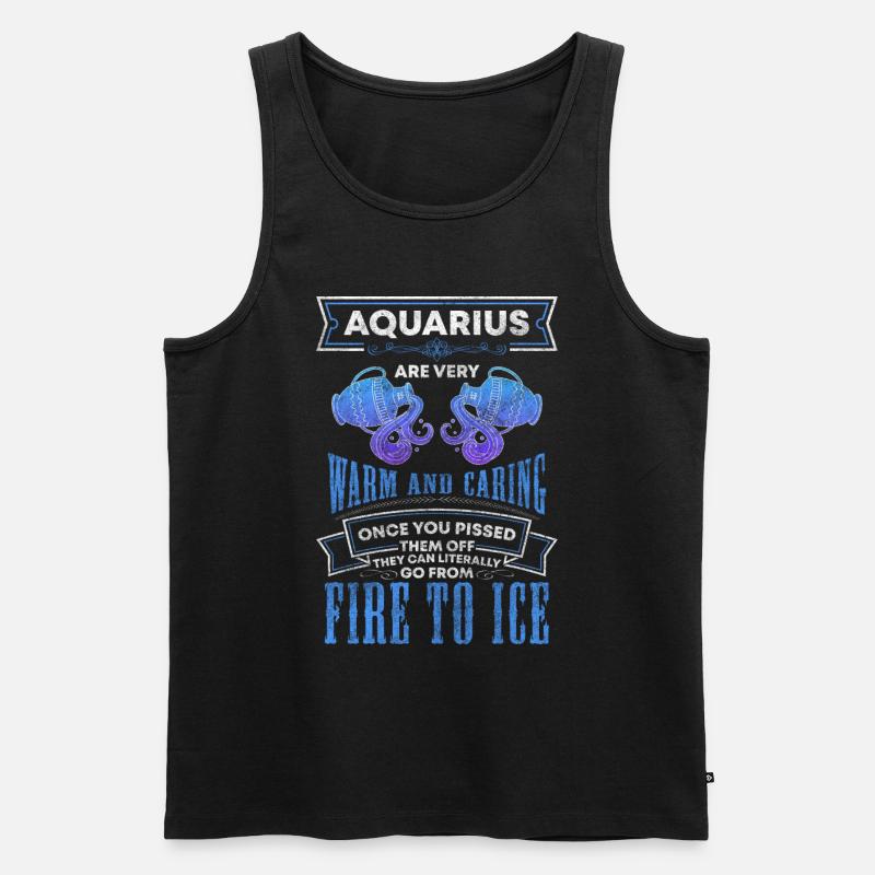 Wassermann Januar Geburtsmonat - Männer Premium Bio Tank Top - Schwarz