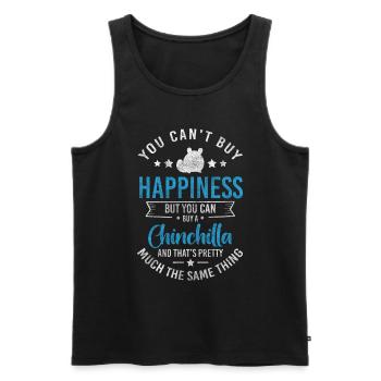 Chinchillas Wollmaus Chillen Niedlich - Männer Premium Bio Tank Top - Schwarz - Vorne - Michal (187cm)