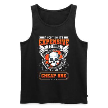 Artist Profession Master painter Craftsman - Men's Premium Organic Tank Top - black - Front - Michal (187cm)