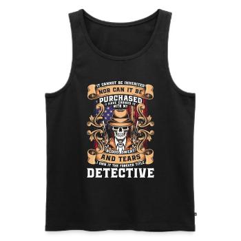 Detective Private Investigator Trace Sniffer - Men's Premium Organic Tank Top - black - Front - AI Model Male 178 light (178cm)