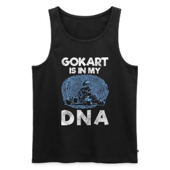Gokart Driver Go kart Racing - Débardeur bio Premium Homme - noir - Devant - Michal (187cm)