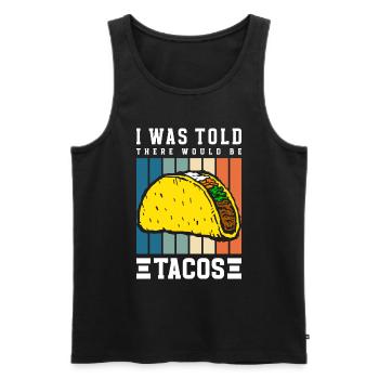 Mexican Hunger Latino Fiesta - Men's Premium Organic Tank Top - black - Front - Michal (187cm)