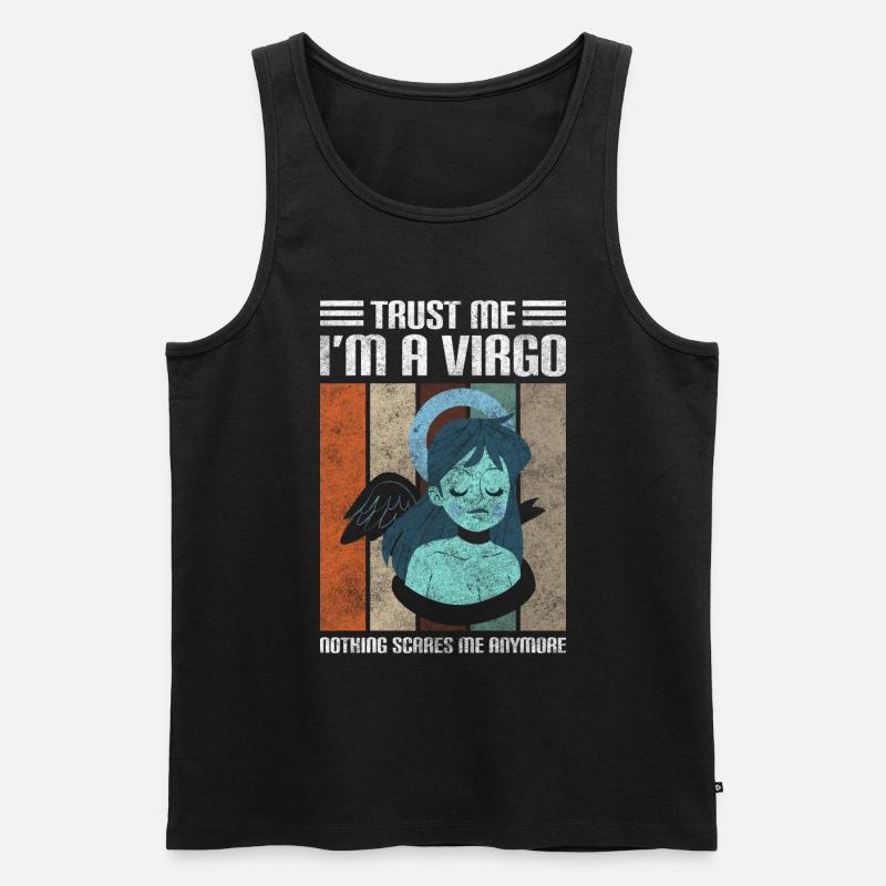 Tierkreiszeichen August Element Zeichen - Männer Premium Bio Tank Top - Schwarz