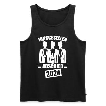 Junggesellenabschied Jga 2024 - Männer Premium Bio Tank Top - Schwarz - Vorne - Michal (187cm)