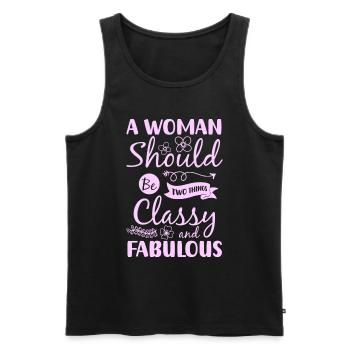 Shopping Individual Lifestyle - Men's Premium Organic Tank Top - black - Front - AI Model Male 178 light (178cm)