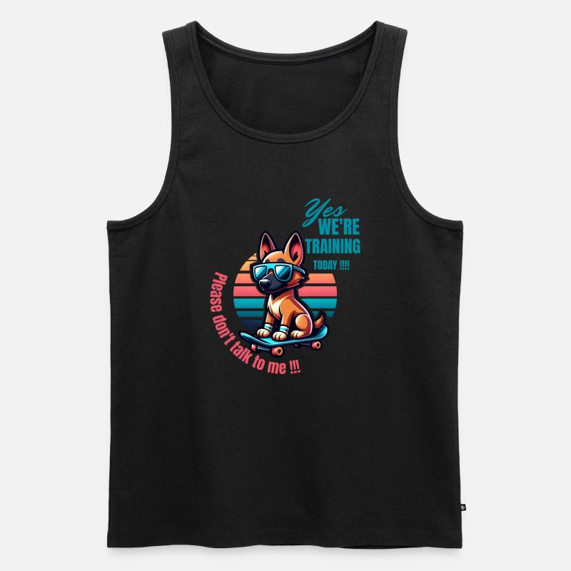 Hunde Training - Männer Premium Bio Tank Top - Schwarz