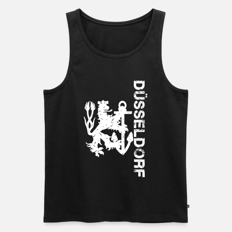 Düsseldorf - Männer Premium Bio Tank Top - Schwarz