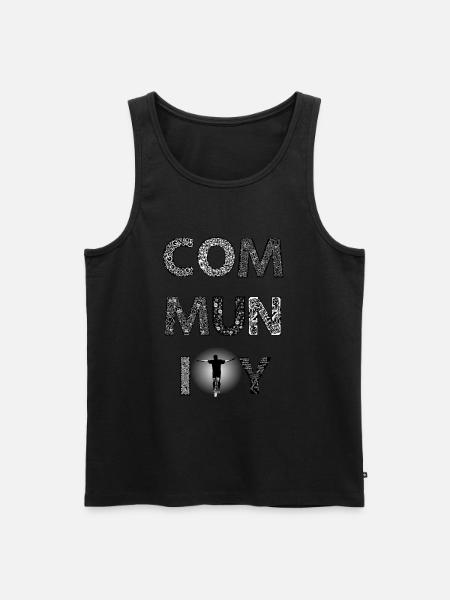 Community Unicycle first edition - Débardeur bio Premium Homme - noir