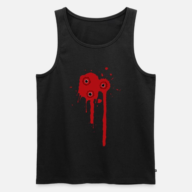 Kollateralopfer - Männer Premium Bio Tank Top - Schwarz