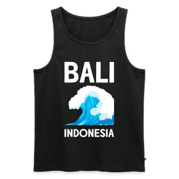 Bali - Débardeur bio Premium Homme - noir - Devant - AI Model Male 178 light (178cm)