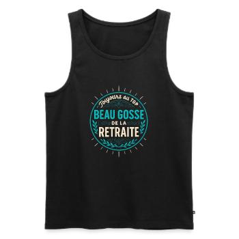 Hübsches Kind Ruhestand - Vintage Abzeichen - Männer Premium Bio Tank Top - Schwarz - Vorne - Michal (187cm)
