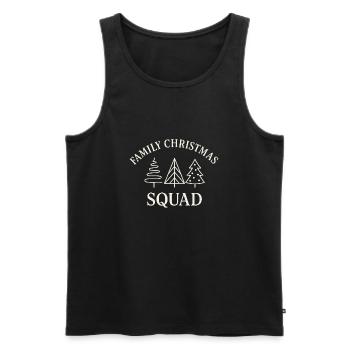 Family Christmas Tree Squad - Männer Premium Bio Tank Top - Schwarz - Vorne - Michal (187cm)