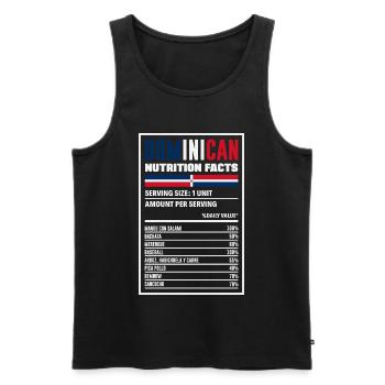 Dominikanische Republik Flagge Dom Rep Stolz - Männer Premium Bio Tank Top - Schwarz - Vorne - Michal (187cm)