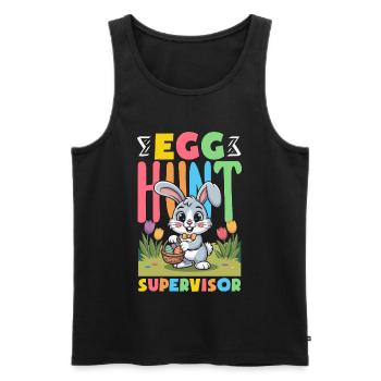Happy Easter Sweet Easter Bunny Egg Hunt Easter Eggs - Men's Premium Organic Tank Top - black - Front - Michal (187cm)