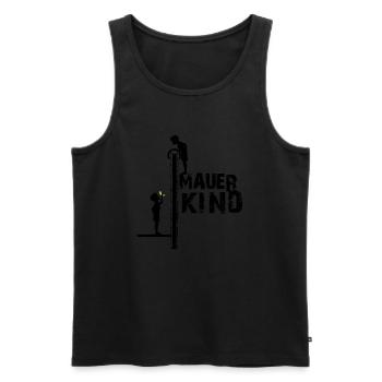 Berliner Mauerkind - BERLIN, BERLIN - Männer Premium Bio Tank Top - Schwarz - Vorne - AI Model Male 178 light (178cm)
