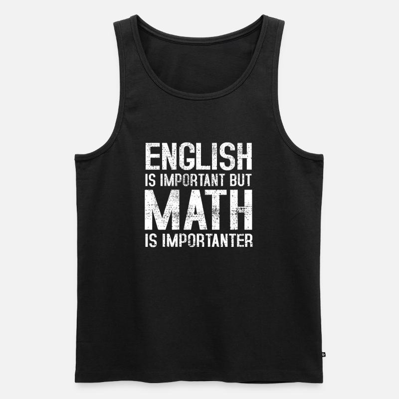 Grammatik Mathematik - Männer Premium Bio Tank Top - Schwarz
