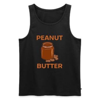 Peanut Butter - Männer Premium Bio Tank Top - Schwarz - Vorne - AI Model Male 178 light (178cm)